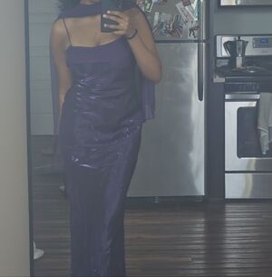 Elegant Purple Evening Gown